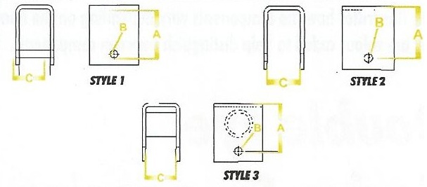 Spring Hanger Style and Measurements